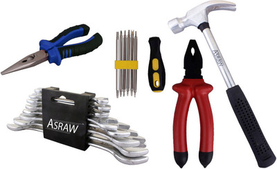

Asraw Hand Tool Kit(13 Tools), Multicolor