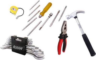 

Asraw Hand Tool Kit(13 Tools), Multicolor