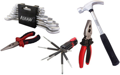 

Asraw Hand Tool Kit(13 Tools), Multicolor