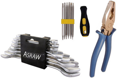 

Asraw Hand Tool Kit(11 Tools), Multicolor