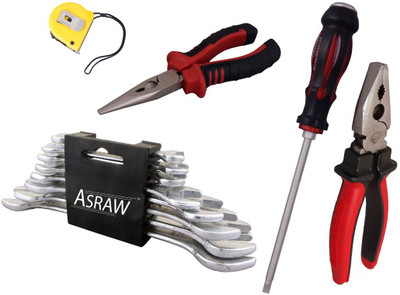 

Asraw Hand Tool Kit(13 Tools), Multicolor