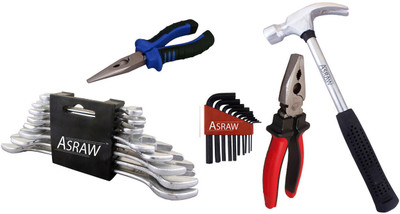 

Asraw Hand Tool Kit(13 Tools), Multicolor