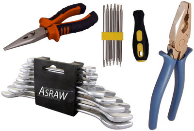 

Asraw Hand Tool Kit(12 Tools), Multicolor