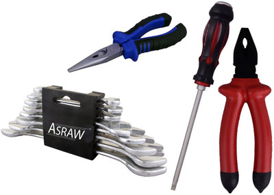 

Asraw Hand Tool Kit(12 Tools), Multicolor