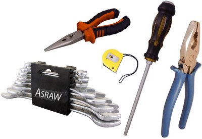 

Asraw Hand Tool Kit(13 Tools), Multicolor