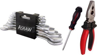 

Asraw Hand Tool Kit(11 Tools), Multicolor