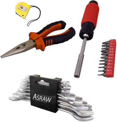 

Asraw Hand Tool Kit(12 Tools), Multicolor