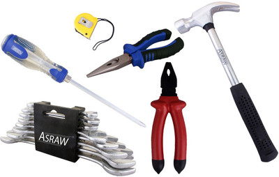 

Asraw Hand Tool Kit(14 Tools), Multicolor