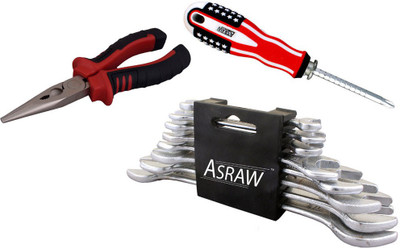 

Asraw Hand Tool Kit(11 Tools), Multicolor