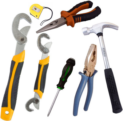 

Asraw Hand Tool Kit(7 Tools), Multicolor