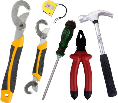 

Asraw Hand Tool Kit(6 Tools), Multicolor