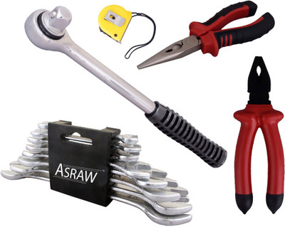 

Asraw Hand Tool Kit(13 Tools), Multicolor