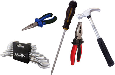 

Asraw Hand Tool Kit(13 Tools), Multicolor