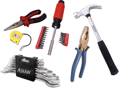 

Asraw Hand Tool Kit(14 Tools), Multicolor