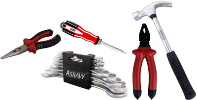 

Asraw Hand Tool Kit(13 Tools), Multicolor