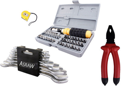 

Asraw Hand Tool Kit(12 Tools), Multicolor