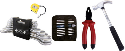 

Asraw Hand Tool Kit(13 Tools), Multicolor