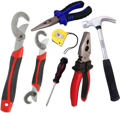 

Asraw Hand Tool Kit(7 Tools), Multicolor