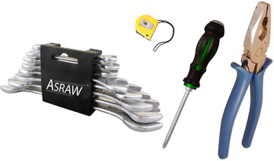 

Asraw Hand Tool Kit(12 Tools), Multicolor