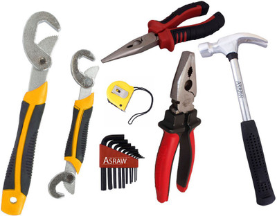 

Asraw Hand Tool Kit(7 Tools), Multicolor