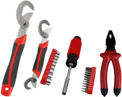

Asraw Snap N Grip, Plier & 21PC Screwdriver Set Hand Tool Kit(3 Tools), Multicolor