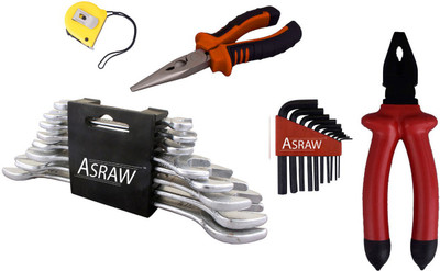

Asraw Hand Tool Kit(13 Tools), Multicolor