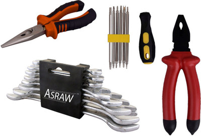 

Asraw Hand Tool Kit(12 Tools), Multicolor