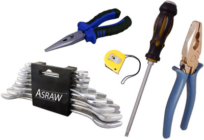 

Asraw Hand Tool Kit(13 Tools), Multicolor