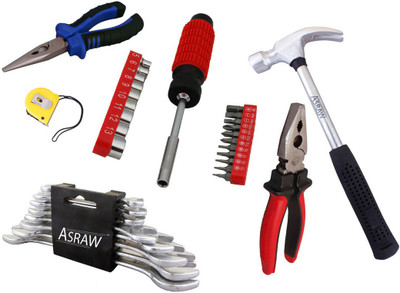 

Asraw Hand Tool Kit(14 Tools), Multicolor