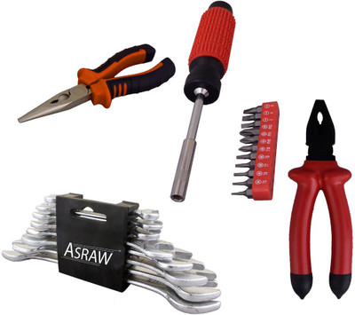 

Asraw Hand Tool Kit(12 Tools), Multicolor
