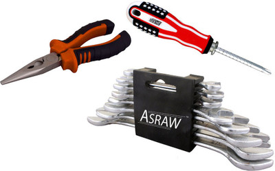 

Asraw Hand Tool Kit(11 Tools), Multicolor