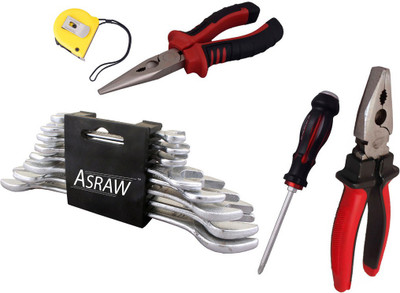 

Asraw Hand Tool Kit(13 Tools), Multicolor