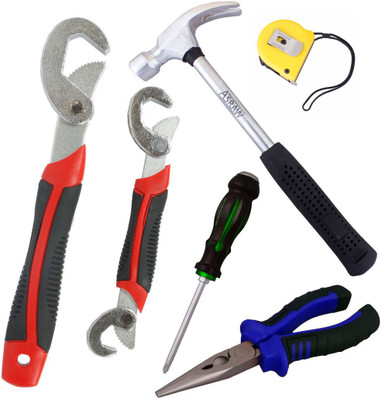 Asraw Hand Tool Kit(6 Tools), Multicolor