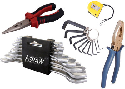 

Asraw Hand Tool Kit(13 Tools), Multicolor
