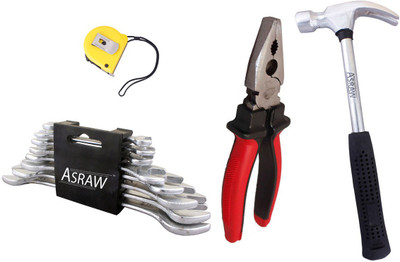 

Asraw Hand Tool Kit(12 Tools), Multicolor