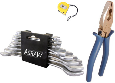 Asraw Hand Tool Kit(11 Tools), Multicolor