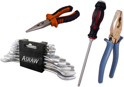 

Asraw Hand Tool Kit(12 Tools), Multicolor