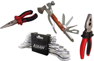 

Asraw Hand Tool Kit(12 Tools), Multicolor