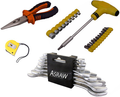 

Asraw Hand Tool Kit(12 Tools), Multicolor