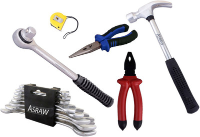

Asraw Hand Tool Kit(14 Tools), Multicolor