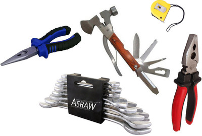 

Asraw Hand Tool Kit(13 Tools), Multicolor