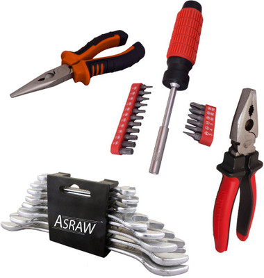 

Asraw Hand Tool Kit(12 Tools), Multicolor