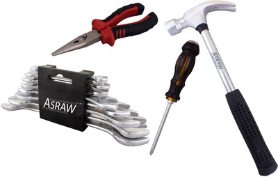 

Asraw Hand Tool Kit(12 Tools), Multicolor