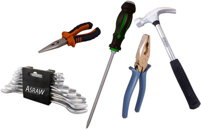 

Asraw Hand Tool Kit(13 Tools), Multicolor