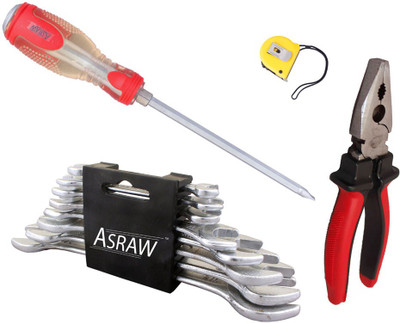 

Asraw Hand Tool Kit(12 Tools), Multicolor