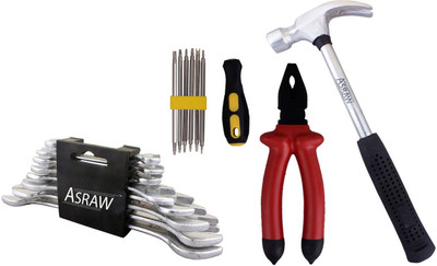 

Asraw Hand Tool Kit(12 Tools), Multicolor