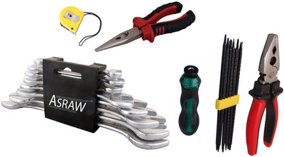 

Asraw Hand Tool Kit(13 Tools), Multicolor