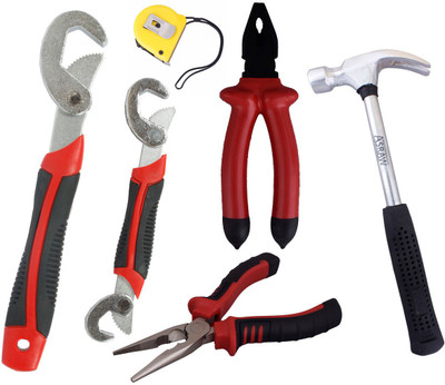 

Asraw Hand Tool Kit(6 Tools), Multicolor