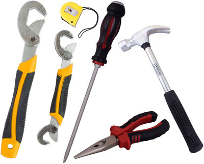 

Asraw Hand Tool Kit(6 Tools), Multicolor