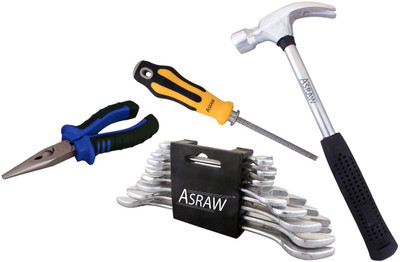 

Asraw Hand Tool Kit(12 Tools), Multicolor